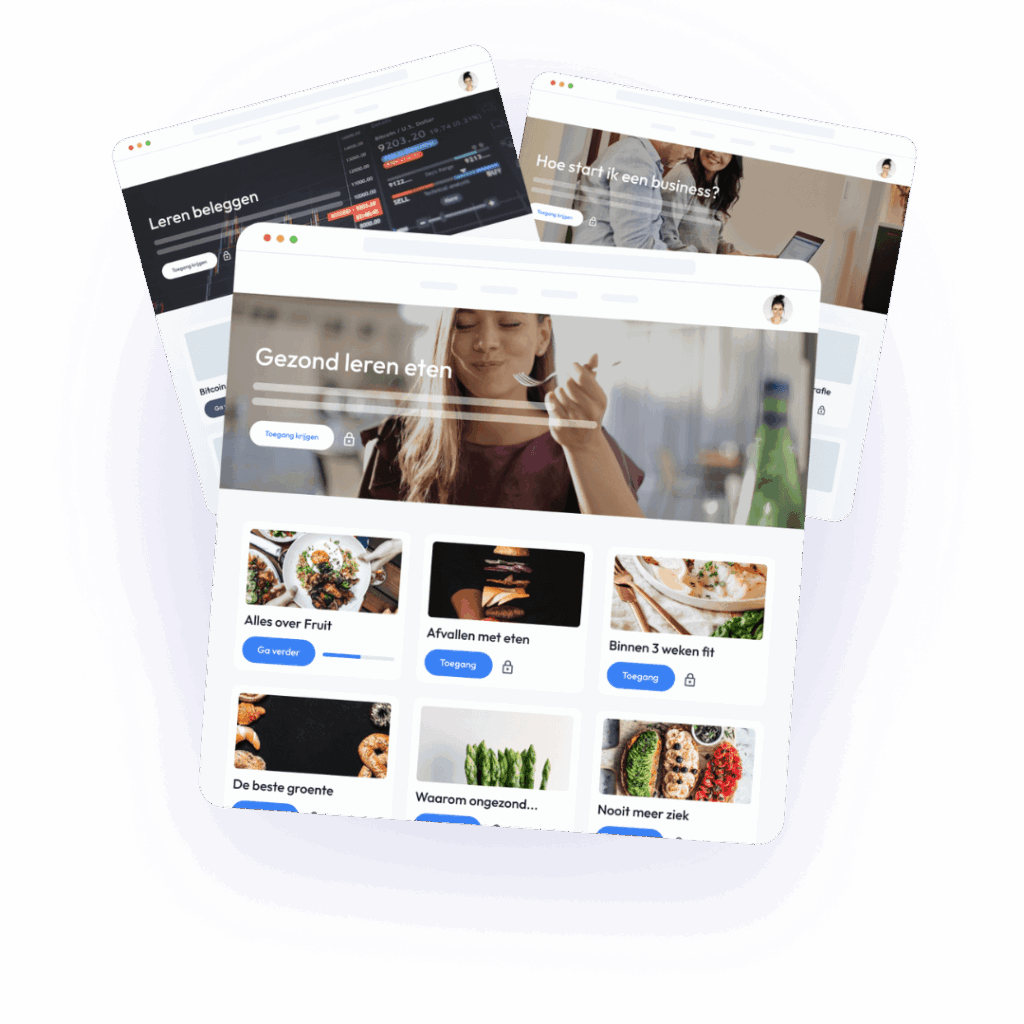 Werken aan online cursus in Huddle-platform